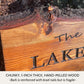 Live Edge Lake House Sign, Wooden Carved Cabin Sign, Custom Wood Sign, Custom Camp Sign, Mountain Home, Personalized Rustic Home Sign