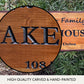 Address Sign Post, Custom Carved Wooden Sign with Sign Post, Home Address Sign For House, Lake House Sign, Beach House Sign, Cabin Sign