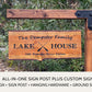 Address Sign Post, Custom Carved Wooden Sign with Sign Post, Home Address Sign For House, Lake House Sign, Beach House Sign, Cabin Sign