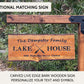 Address Sign Post, Wooden Hanging Sign Post, Home Address Sign Post For House, Lake House Sign, Beach House Sign, Cabin Sign