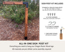 Home Address Sign Post, Wooden Hanging Sign Post, Sign Post For House ...